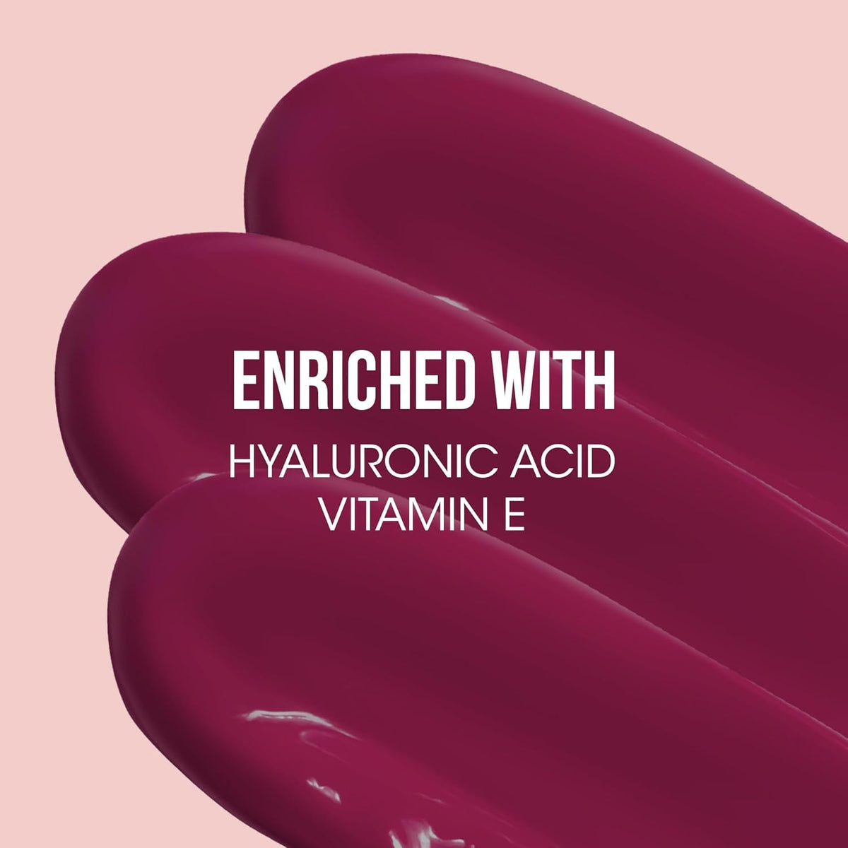 Close-up of the elegant tube packaging for Vintage Wine Liquid Lipstick.
