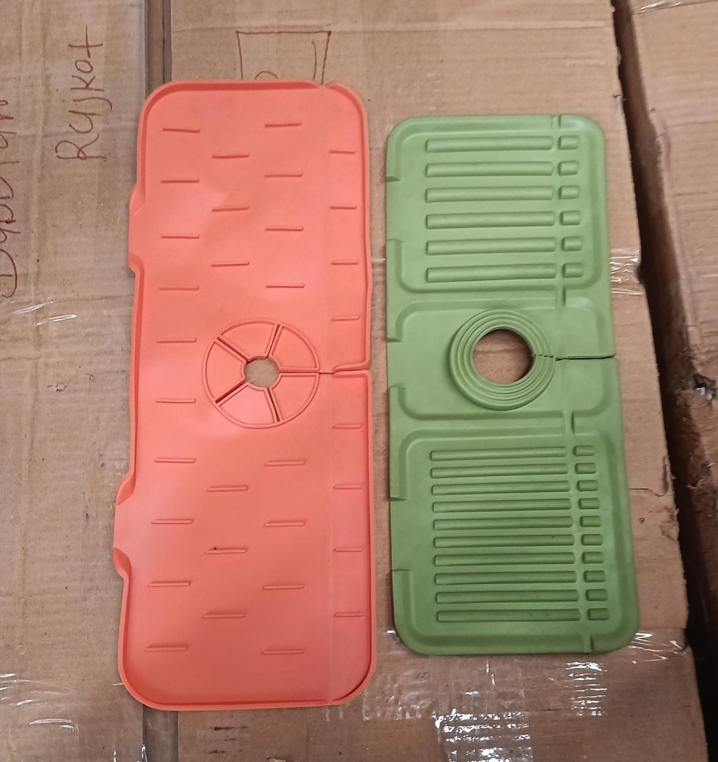 s durable silicone splash guard, ideal for keeping both kitchen and bathroom areas dry.