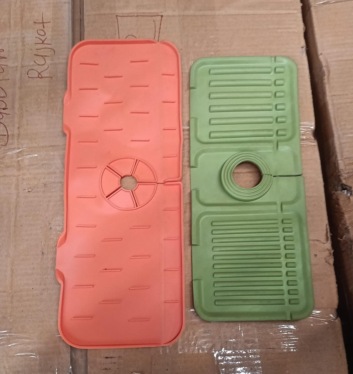 s durable silicone splash guard, ideal for keeping both kitchen and bathroom areas dry.