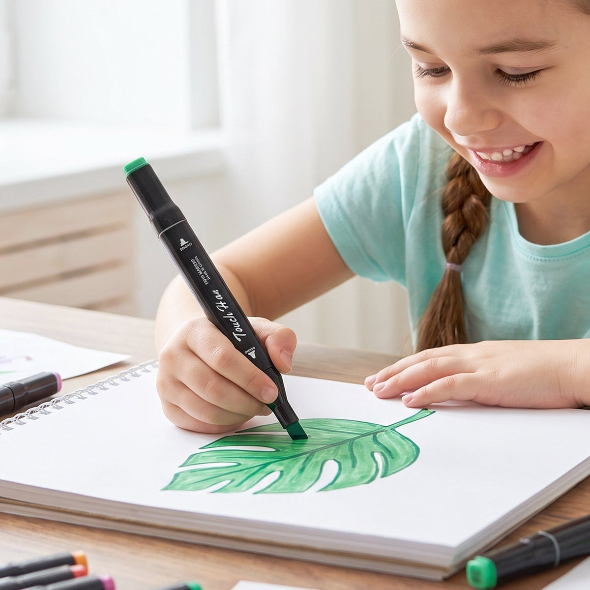 Acrylic Dual Tip Marker Set – Vibrant Watercolor Art Pens